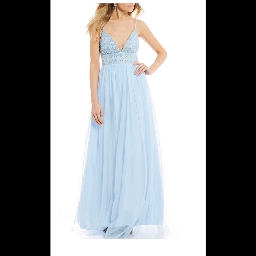 Size 11 Blue sparkly prom dress ✨NEED IT GONE✨